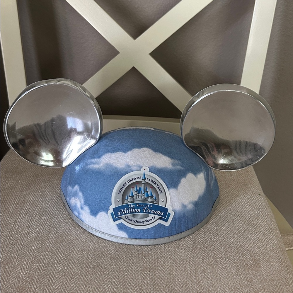 Disney Blue and Silver Mickey Ears Cap